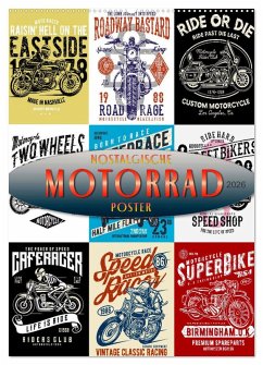 Cover Motorrad - nostalgische Poster (Wandkalender 2026 DIN A2 hoch), CALVENDO Monatskalender