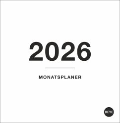 Cover Black&White Monatsplaner zum Aufstellen 2026