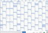 Mega-Posterplaner, blau 2026 - Bild 1