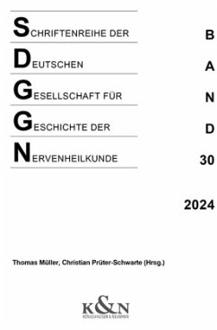 Cover Schriftenreihe der Deutschen Gesellschaft für Geschichte der Nervenheilkunde