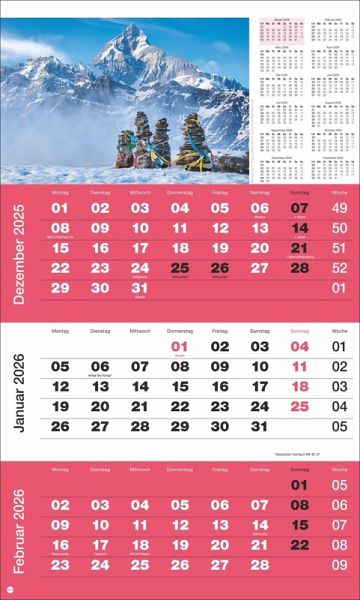 3-Monatsplaner Foto Traumziele 2026 3-Monatsplaner Foto Traumziele 2026