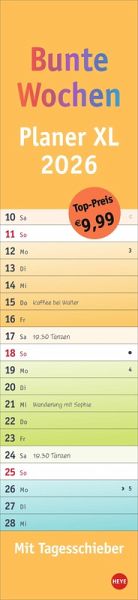 Bunte Wochen Langplaner XL 2026 Bunte Wochen Langplaner XL 2026