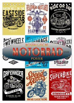 Cover Motorrad - nostalgische Poster (Wandkalender 2026 DIN A4 hoch), CALVENDO Monatskalender