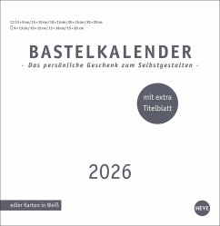 Cover Premium-Bastelkalender weiß groß 2026