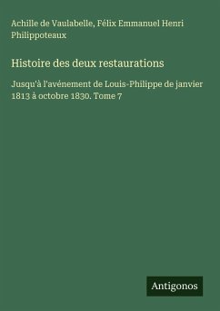 Cover Histoire des deux restaurations