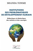 Institutions des problématiques de développement humain