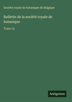 Cover Bulletin de la société royale de botanique
