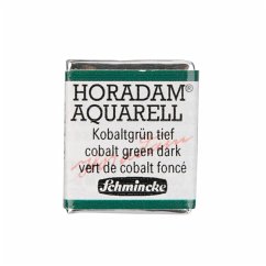 Schmincke Horadam Aquarell 1/2 Näpfchen, Kobaltgrün tief