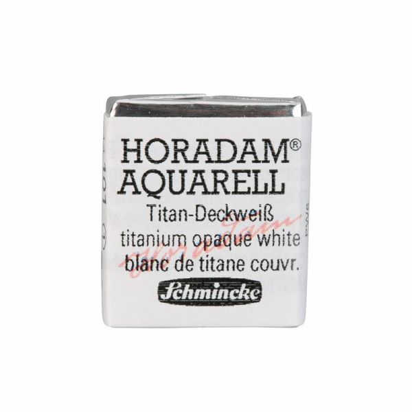 Schmincke Horadam Aquarell 1/2 Näpfchen, Titan-Deckweiß Schmincke Horadam Aquarell 1/2 Näpfchen, Titan-Deckweiß