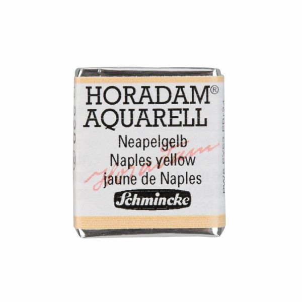 Schmincke Horadam Aquarell 1/2 Näpfchen, Neapelgelb Schmincke Horadam Aquarell 1/2 Näpfchen, Neapelgelb