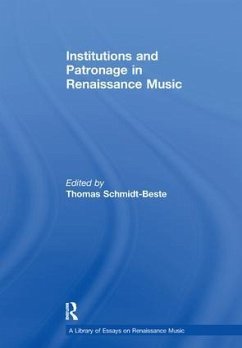 Cover Institutions and Patronage in Renaissance Music