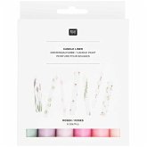 Candle liner Set Roses, 6-tlg Hellrosa, Pink, Magenta, Flieder, Lila, Salbei Candle liner Set Roses, 6-tlg Hellrosa, Pink, Magenta, Flieder, Lila, Salbei
