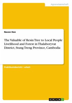 The Valuable of Resin Tree to Local People Livelihood and Forest in Thalaboryvat District, Stung Treng Province, Cambodia The Valuable of Resin Tree to Local People Livelihood and Forest in Thalaboryvat District, Stung Treng Province, Cambodia