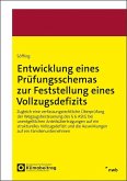 Entwicklung eines Prüfungsschemas zur Feststellung eines Vollzugsdefizits Entwicklung eines Prüfungsschemas zur Feststellung eines Vollzugsdefizits