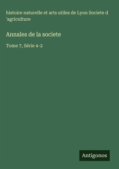 Cover Annales de la societe