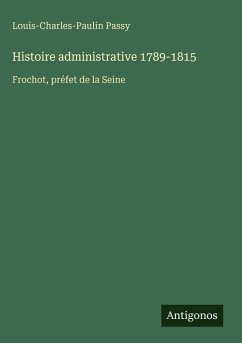 Cover Histoire administrative 1789-1815