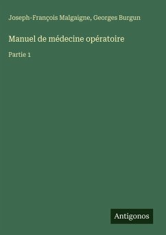 Cover Manuel de médecine opératoire