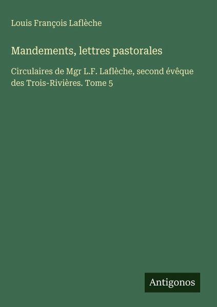 Mandements, lettres pastorales