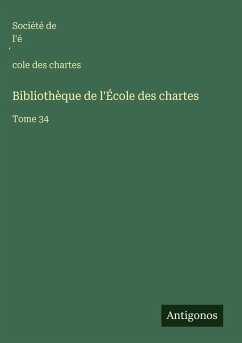 Cover Bibliothèque de l'École des chartes