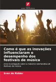 Como é que as inovações influenciaram o desempenho dos festivais de música