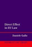 Direct Effect in EU Law (eBook, ePUB)