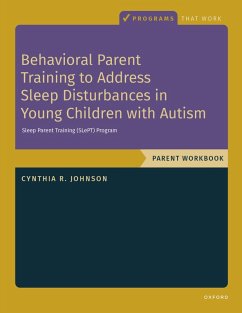 Behavioral Parent Training to Address Sleep Disturbances in Young Children with ASD (eBook, PDF) - Johnson, Cynthia R.