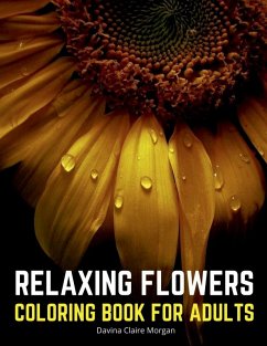 Cover Relaxing Flowers Coloring Book for Adults