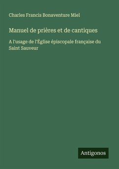 Cover Manuel de prières et de cantiques