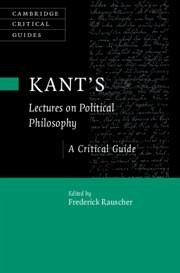 Cover Kant's Lectures on Political Philosophy