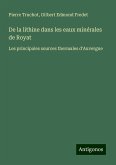 De la lithine dans les eaux minérales de Royat De la lithine dans les eaux minérales de Royat