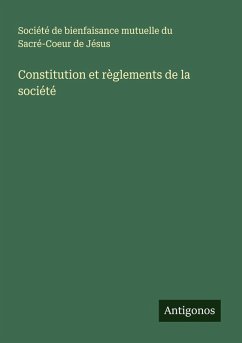 Cover Constitution et règlements de la société