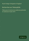 Recherches sur l'hémophilie