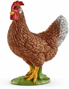 Schleich 13826 - Farm World, Henne, Tierfigur, Höhe: 5,5 cm
