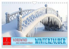 Cover Winterzauber - Nordwind und Schneegestöber (Wandkalender 2026 DIN A4 quer), CALVENDO Monatskalender