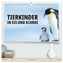 Cover Tierkinder in Eis und Schnee (hochwertiger Premium Wandkalender 2026 DIN A2 quer), Kunstdruck in Hochglanz