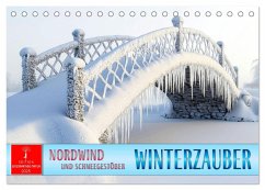 Cover Winterzauber - Nordwind und Schneegestöber (Tischkalender 2026 DIN A5 quer), CALVENDO Monatskalender