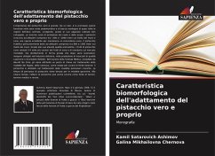 Cover Caratteristica biomorfologica dell'adattamento del pistacchio vero e proprio