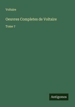 Cover Oeuvres Completes de Voltaire