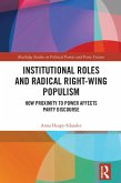 Institutional Roles and Radical Right-Wing Populism (eBook, ePUB)