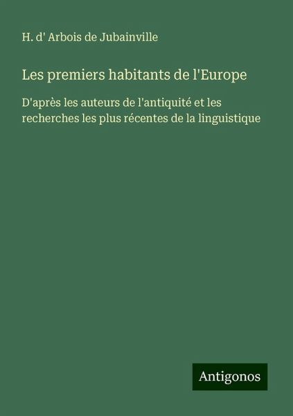 Les premiers habitants de l'Europe
