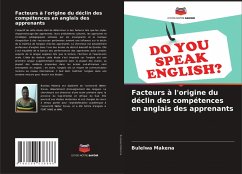 Cover Facteurs à l'origine du déclin des compétences en anglais des apprenants