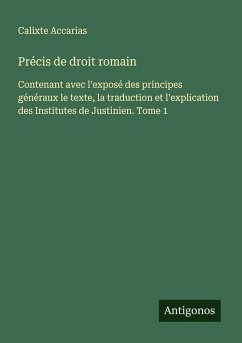 Cover Précis de droit romain