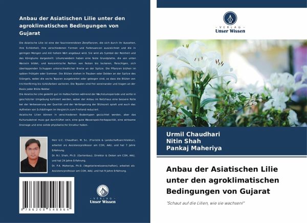Anbau der Asiatischen Lilie unter den agroklimatischen Bedingungen von Gujarat