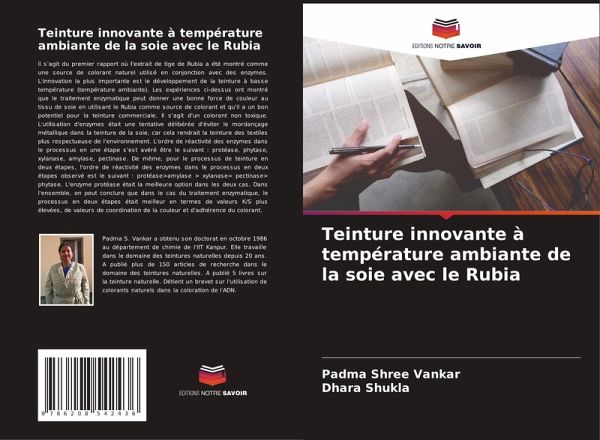 Teinture innovante à température ambiante de la soie avec le Rubia Teinture innovante à température ambiante de la soie avec le Rubia