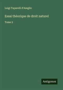 Cover Essai théorique de droit naturel