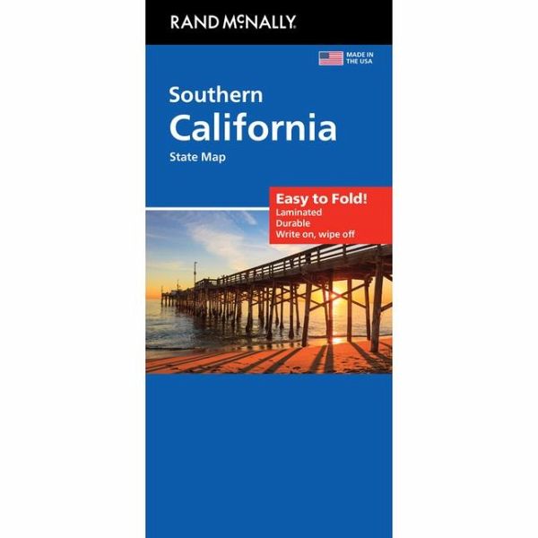 California South Easy to Fold State Map