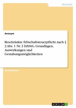 Cover Beschränkte Erbschaftsteuerpflicht nach § 2 Abs. 1 Nr. 3 ErbStG. Grundlagen, Auswirkungen und Gestaltungsmöglichkeiten