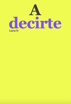 Cover A decirte (eBook, ePUB)