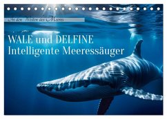 Cover Wale und Delfine - Intelligente Meeressäuger (Tischkalender 2026 DIN A5 quer), CALVENDO Monatskalender