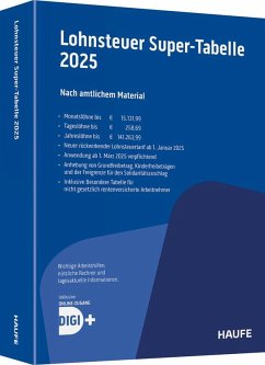 Cover Lohnsteuer-Supertabelle 2025 inkl. Onlinezugang
